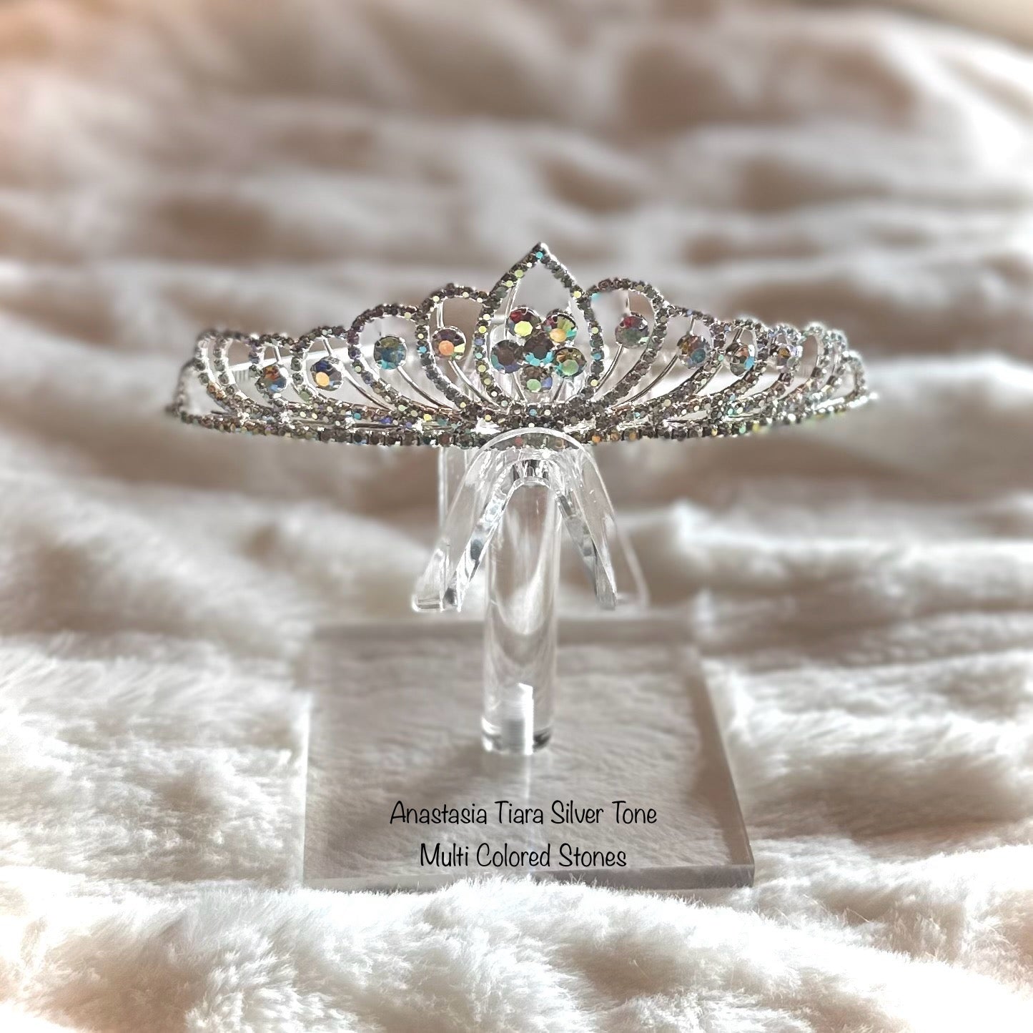 Anastasia Tiara Silver Tone