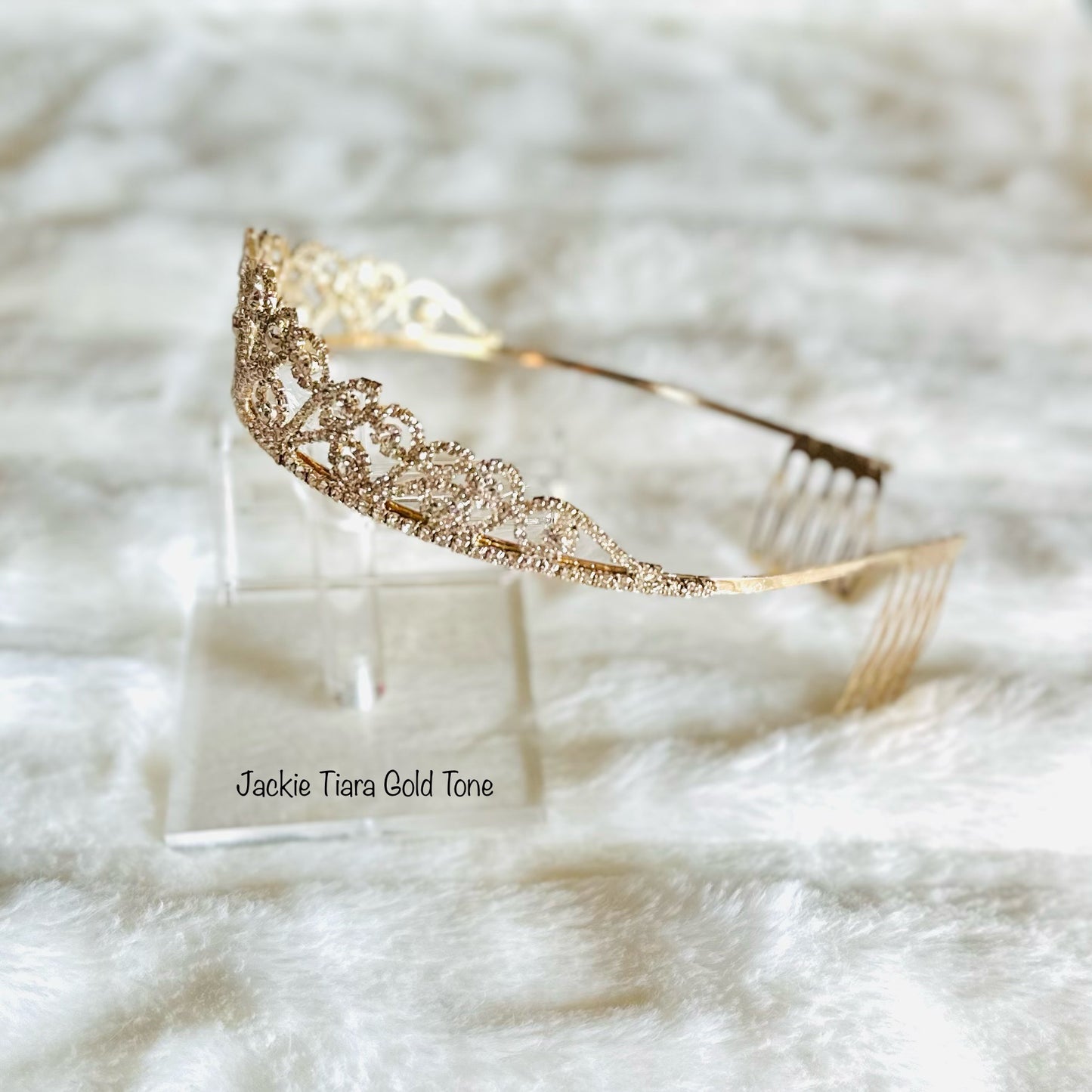 Jackie Tiara Gold Tone