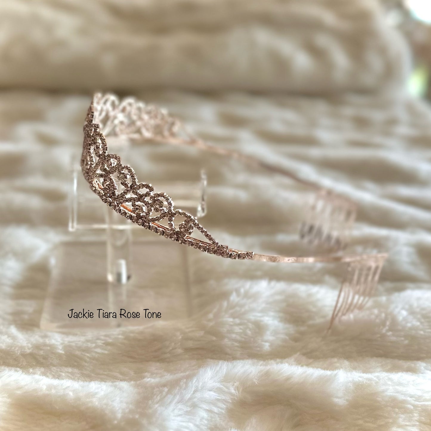 Jackie Tiara Rose Gold Tone