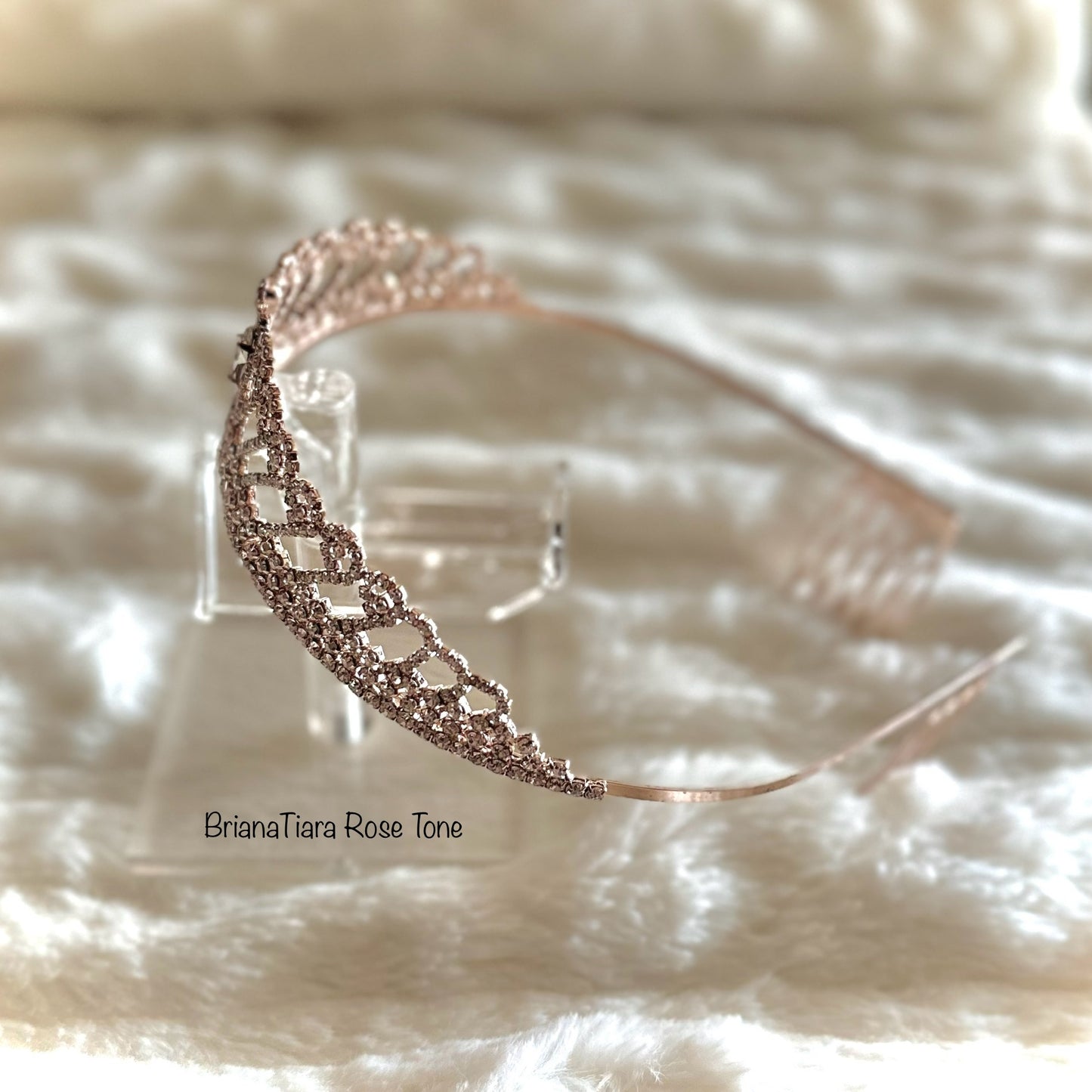 Briana Tiara Rose Gold Tone