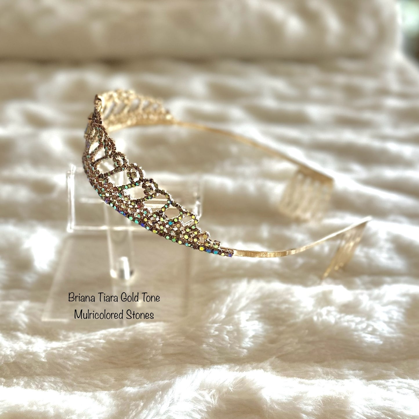 Briana Tiara Gold Tone