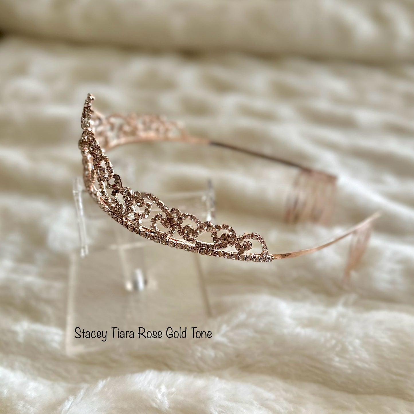 Stacey Tiara Rose Gold Tone