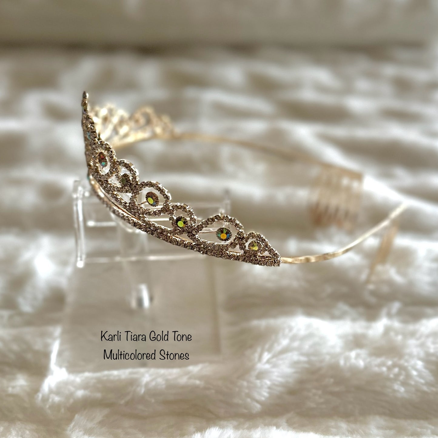 Karli Tiara Gold Tone