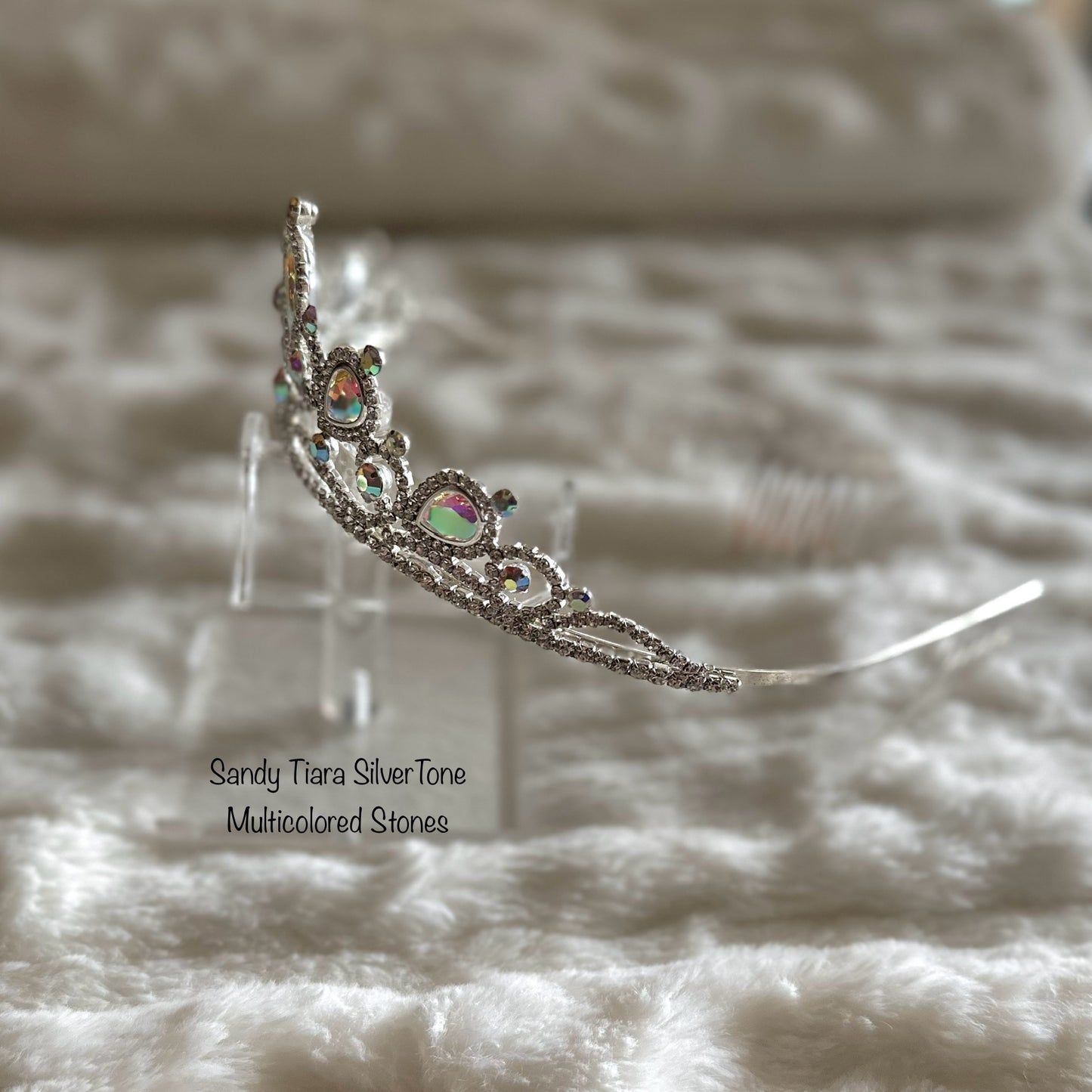 Sandy Tiara Silver Tone