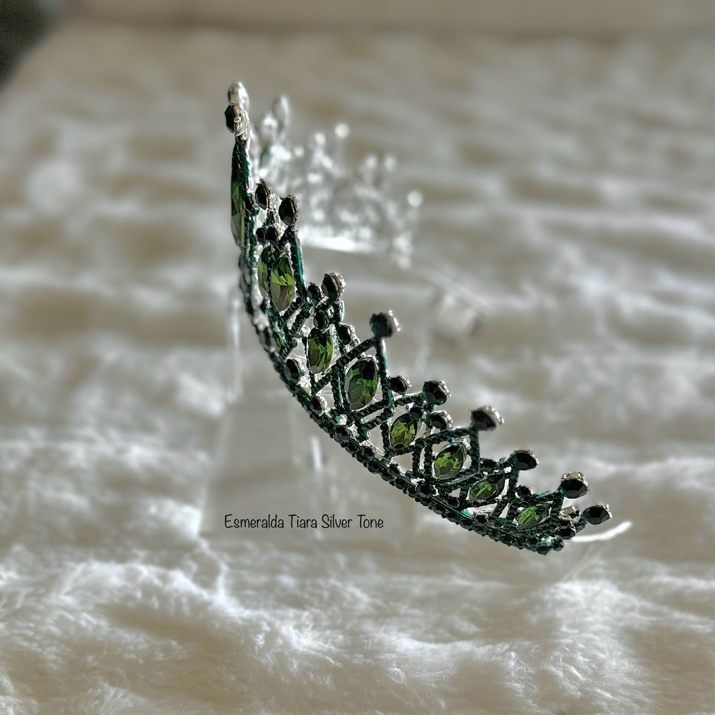 Esmeralda Tiara Silver Tone
