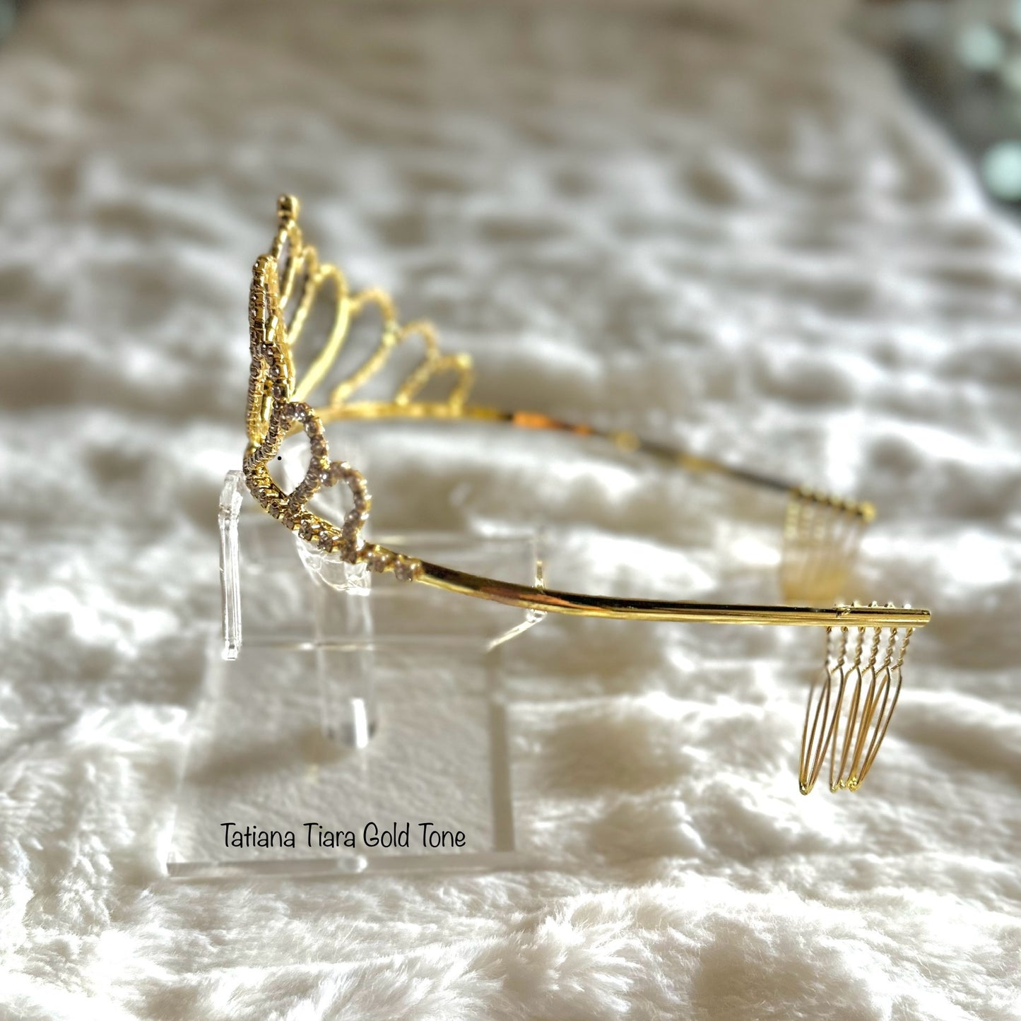 Tatiana Tiara Gold Tone