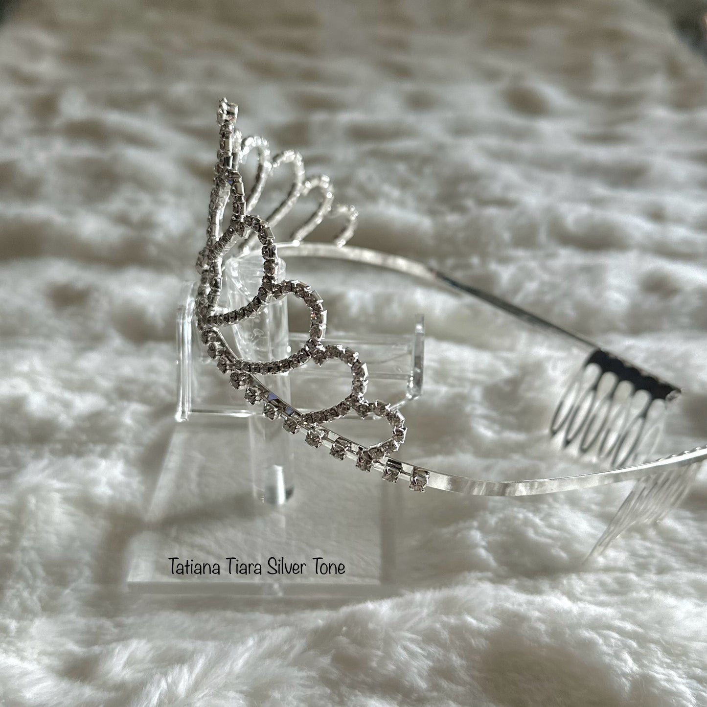 Tatiana Tiara Silver Tone