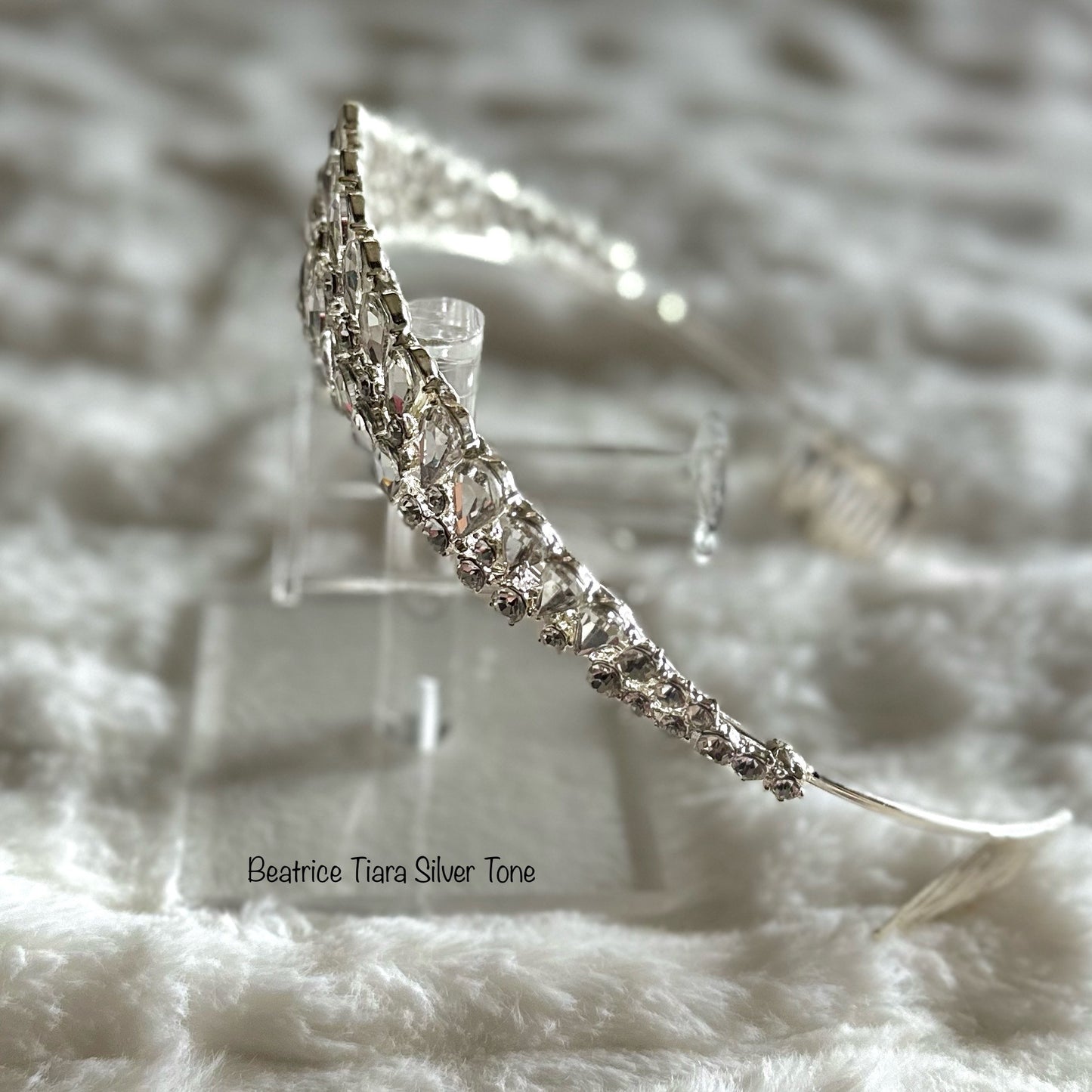 Beatrice Tiara Silver Tone