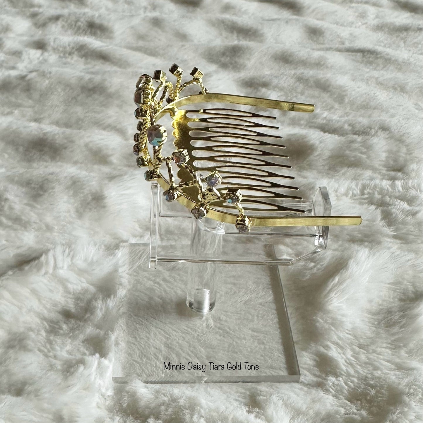 Minnie Daisy Tiara Gold Tone