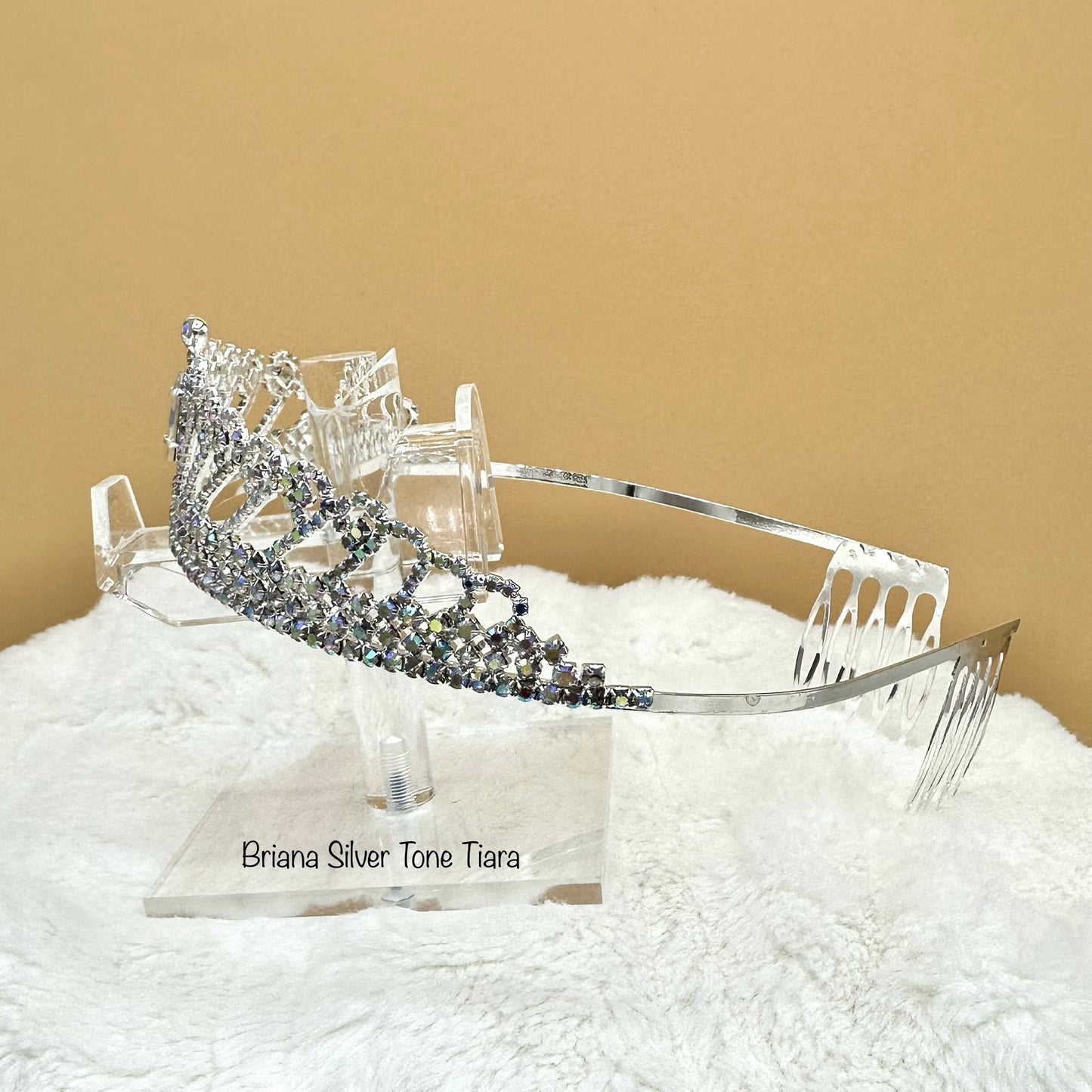 Briana Silver Tone Tiara