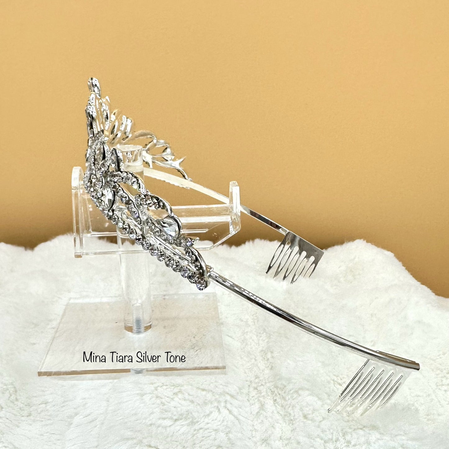 Mina Tiara Silver Tone