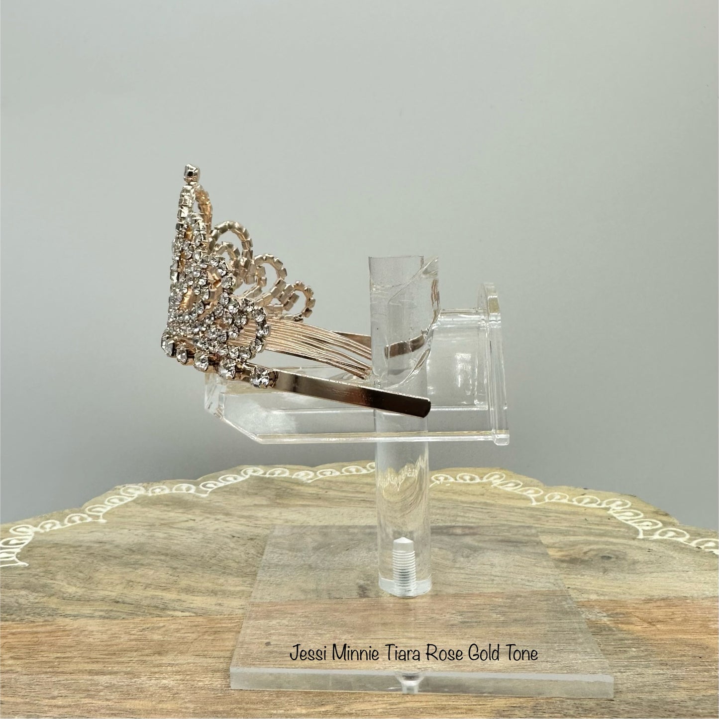 Jessi Minnie Tiara Rose Gold Tone