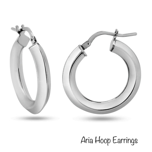 Aria Hoop Earrings 15mm