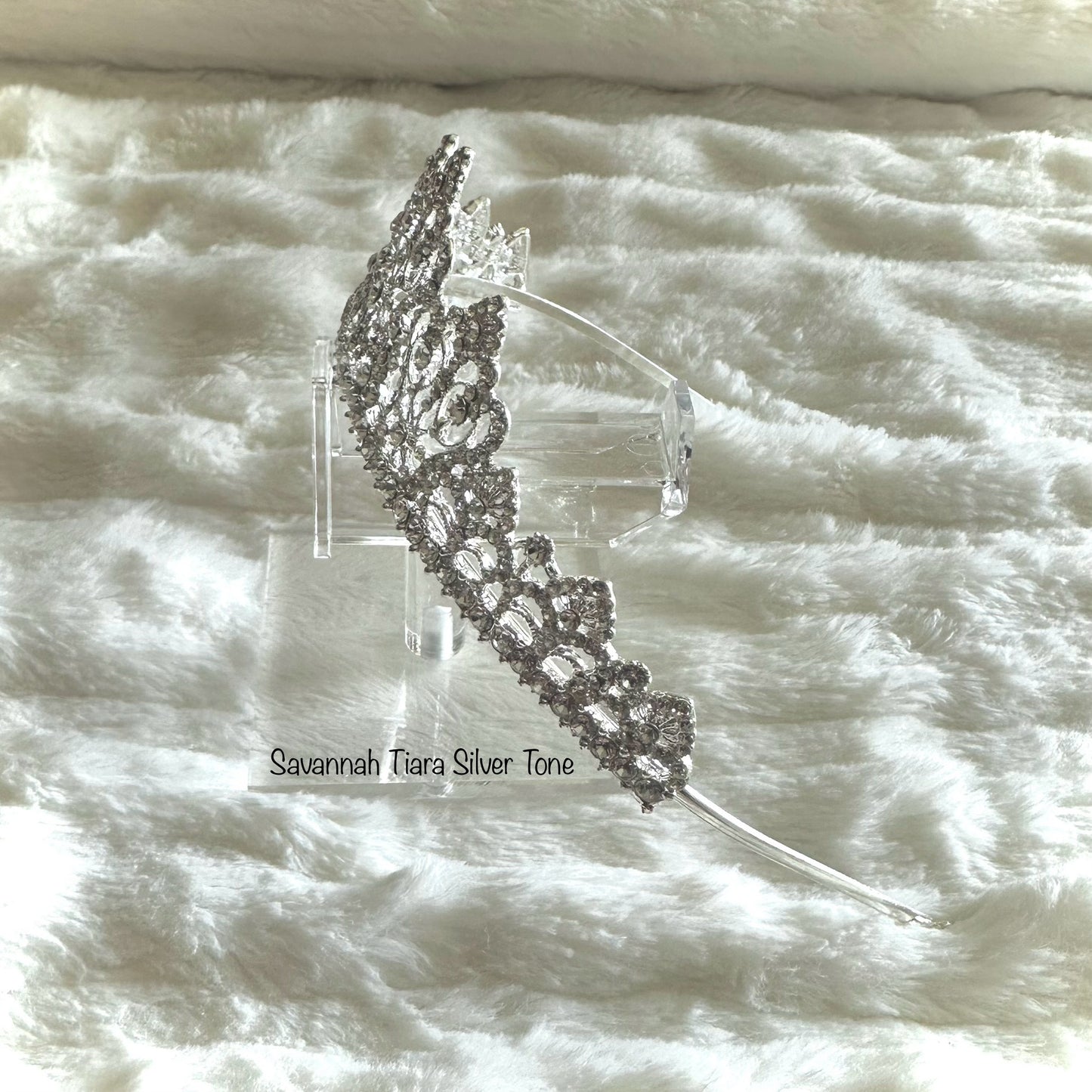 Savannah Tiara Silver Tone