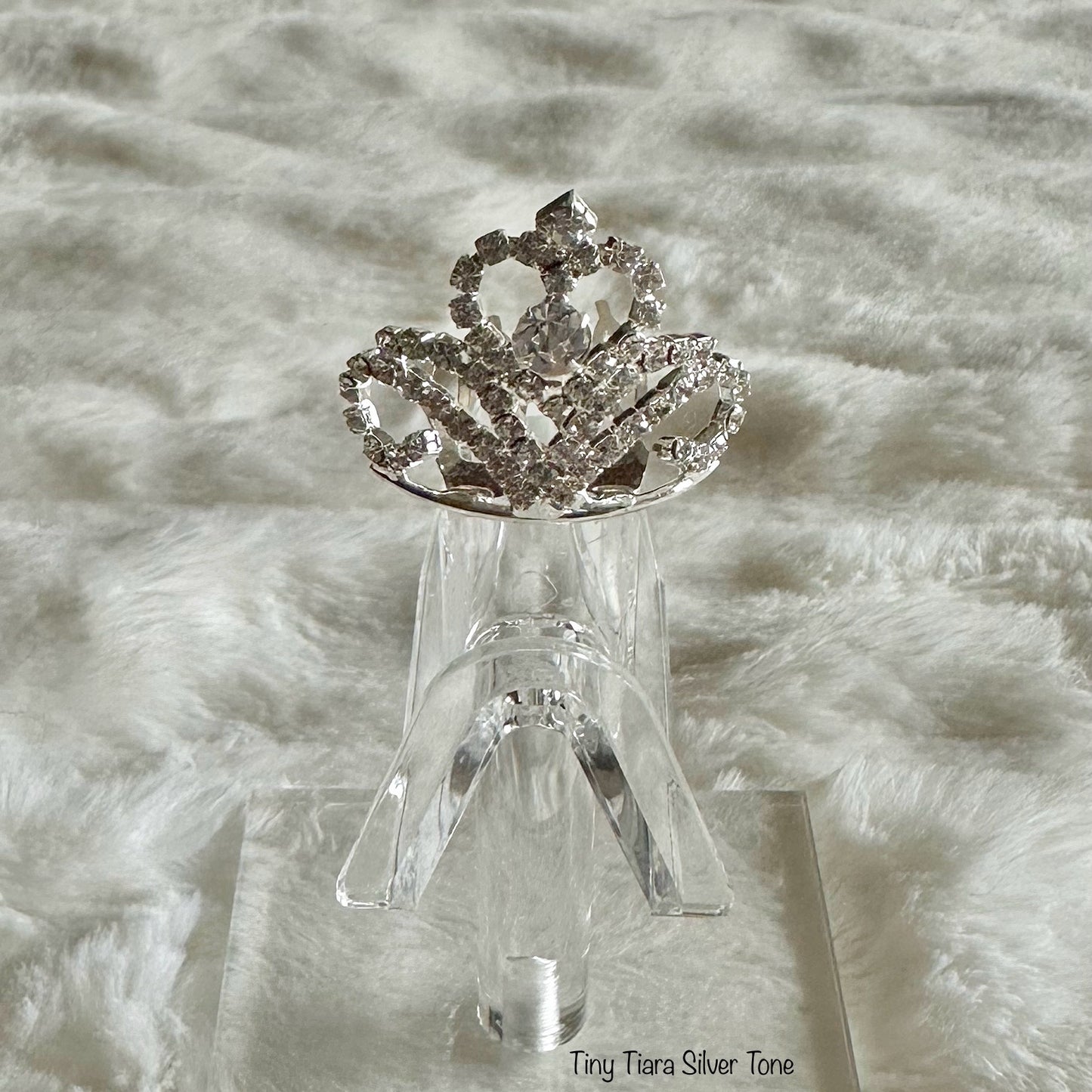 Tiny Tiara Silver Tone