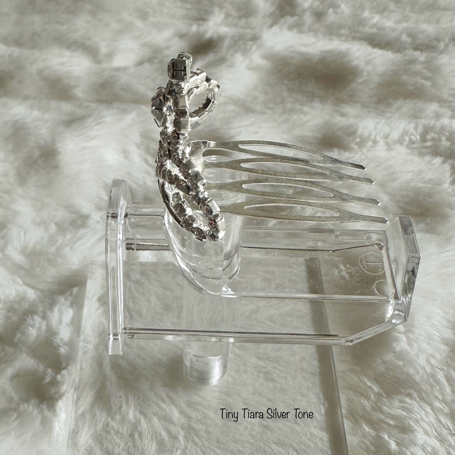 Tiny Tiara Silver Tone