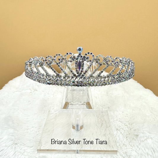 Briana Silver Tone Tiara